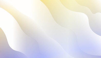 Template Background With Wave Geometric Shape. Design For Cover Page, Poster, Banner Of Websites. Vector Illustration with Color Gradient.