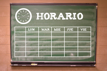 Horario (en español)