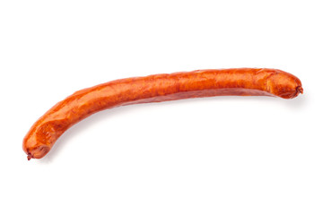 Spanish sausage. Isolate on white background.