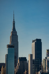 Fototapeta na wymiar Vertical photo New York cityscape skyscrapers