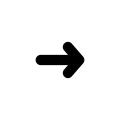 Arrow. Arrow black icon. Arrow vector icon. Cursor icon. Cursor in flat design. Cursor