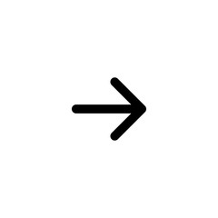 Arrow. Arrow black icon. Arrow vector icon. Cursor icon. Cursor in flat design. Cursor
