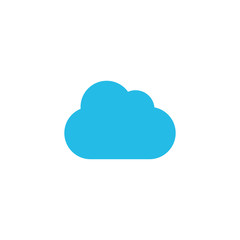 Fototapeta premium Cloud. Cloud blue icon isolated on white background. Cloud vector icon