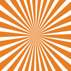 Obraz premium Sun rays background. Sun rays in spiral design. Sun rays orange color. Vector