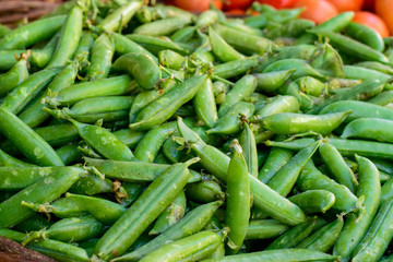 fresh green peas vegetable