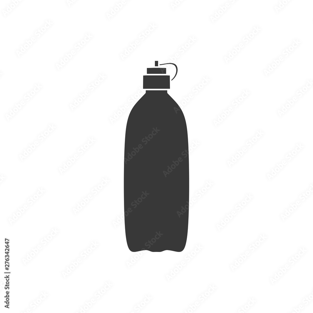 Poster bottle icon symbol template black color editable. simple logo vector illustration for graphic and we