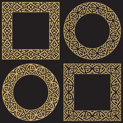 Gold decorative frame.