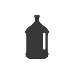 bottle icon symbol template black color editable. simple logo vector illustration for graphic and web design.