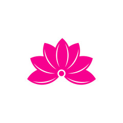 Lotus flower logo design vector template