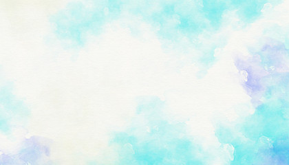 Abstract blue watercolor background