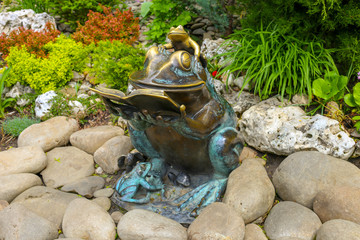 princess frog with frog. Monument