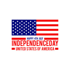 Independence day of United States of America design template