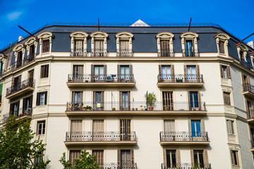 BARCELONA, SPAIN - April, 2019: Architectural buildings and street photography around the center of Barcelona city in a typical Summer day. Urban photography in Spain, Europe