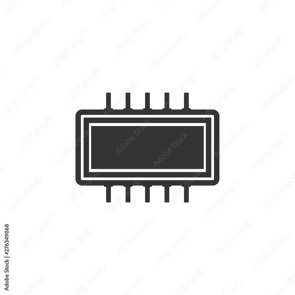 Fototapete computer chips icon symbol template black color editable. simple logo vector illustration for graphi