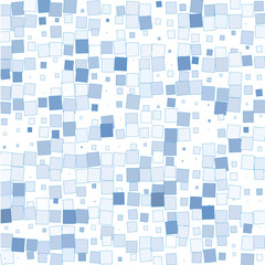 Blue squares on a white background