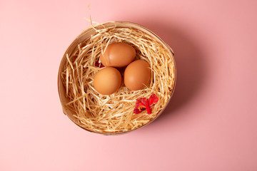 eggs in a basket