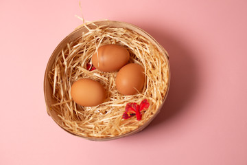 eggs in a basket