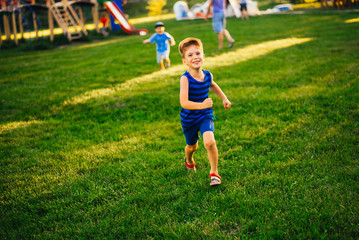 little boy on playground