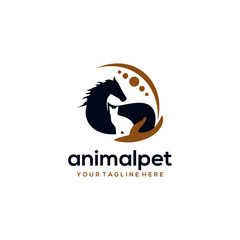 Animal Care Logo Design Template