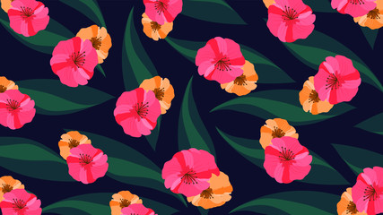 seamless pattern with flowers