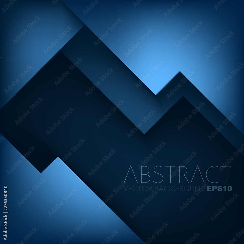 Poster blue abstract background with copy space for text