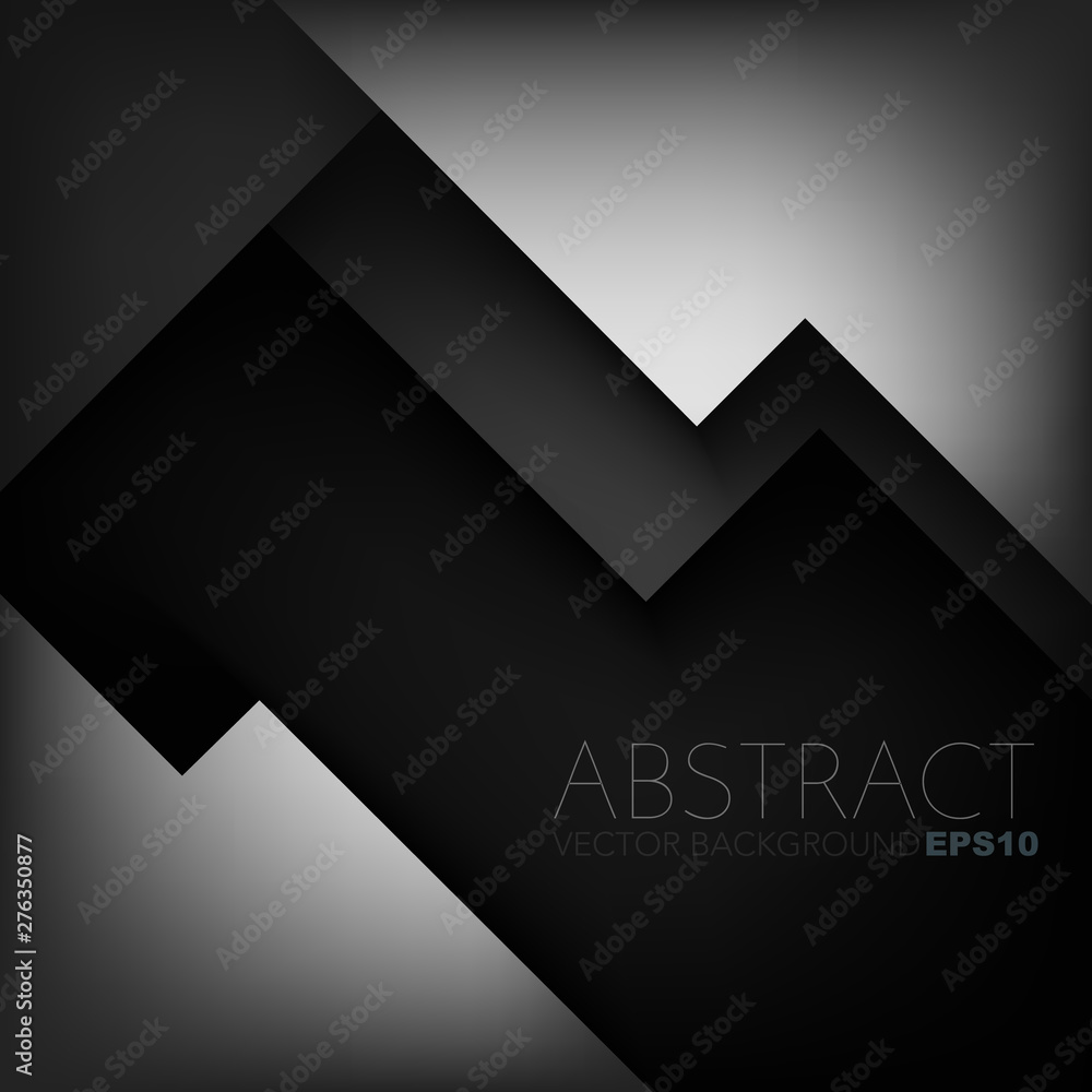 Poster black vector abstract background with copy space for text
