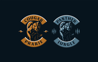 Obraz premium The image of a cougar or panther.