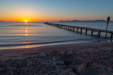 Sunrise at the beacht, Mallorca 4