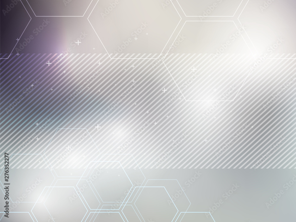 Poster blue abstract background technology with hexagonal shapes. bright background and vibrant color.