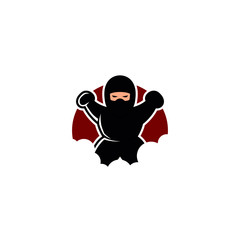 Obraz na płótnie Canvas Ninja Logo Design Template