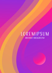 Outstanding fluid flow abstract background with colorful,cool dynamic geometric shape background design,trendy poster design