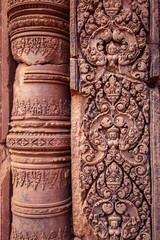 Banteay Srei Temple, Siem Reap, Cambodia. During sunrise
