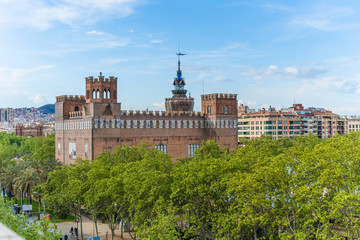 Barcelona, Spain - April, 2019: Street of Gotic quartal of the Barcelona Spain,