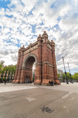 Fototapeta na wymiar Barcelona, Spain - April. 2019: Triumph Arch, Arc de Triomf in Barcelona