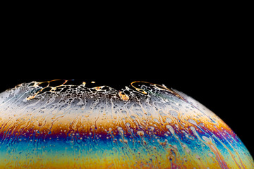 Incredible fancy soapy water pattern abstract background semicircle.