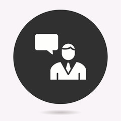 Online education - vector icon. Illustration isolated. Simple pictogram.