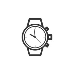 Wristwatch icon symbol template black color editable. simple logo vector illustration for graphic and web design.
