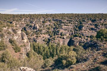 Panoramic of the sickles of the Duraton River