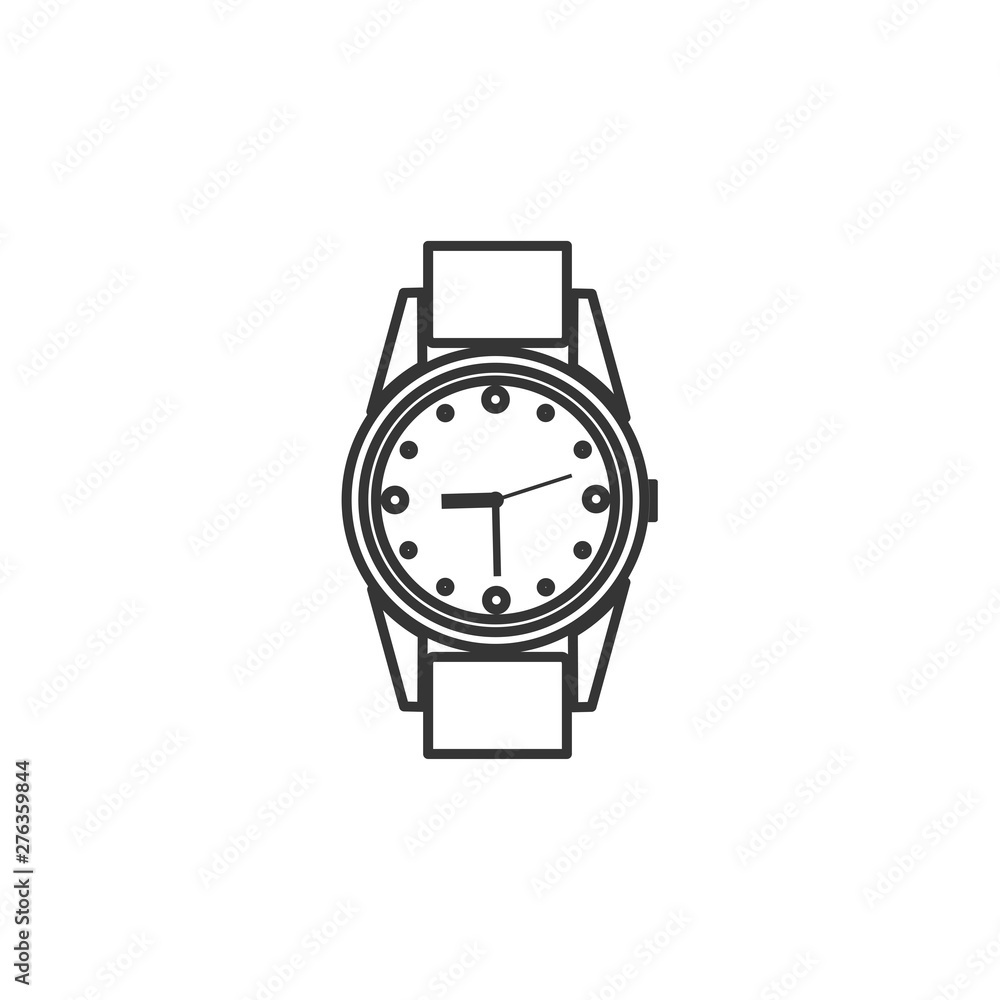 Aufkleber wristwatch icon symbol template black color editable. simple logo vector illustration for graphic an