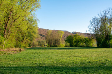 Idyllic park in the Altmuehltal valley