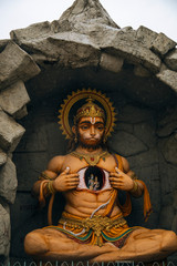 Hanuman is one of the deities in Hinduism, India, Rishikesh