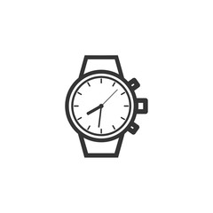 Wristwatch icon symbol template black color editable. simple logo vector illustration for graphic and web design.