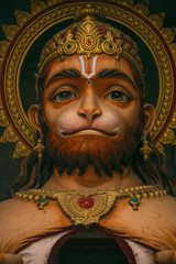 Hanuman deity's statue in Rishikesh