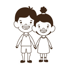 silhouette of couple baby standing smiling