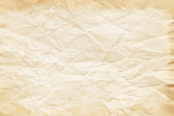 crumpled brown paper background texture