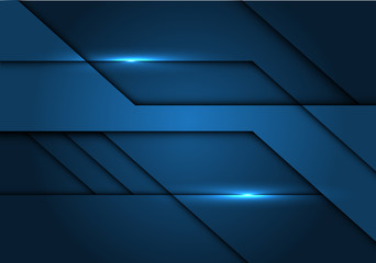 Abstract dark blue metallic circuit design modern futuristic technology background vector illustration.