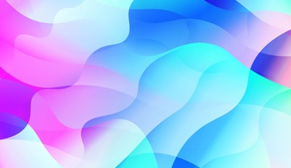 Futuristic Color Design Geometric Wave Shape, Lines. For Your Design Wallpapers Presentation. Vector Illustration with Color Gradient.