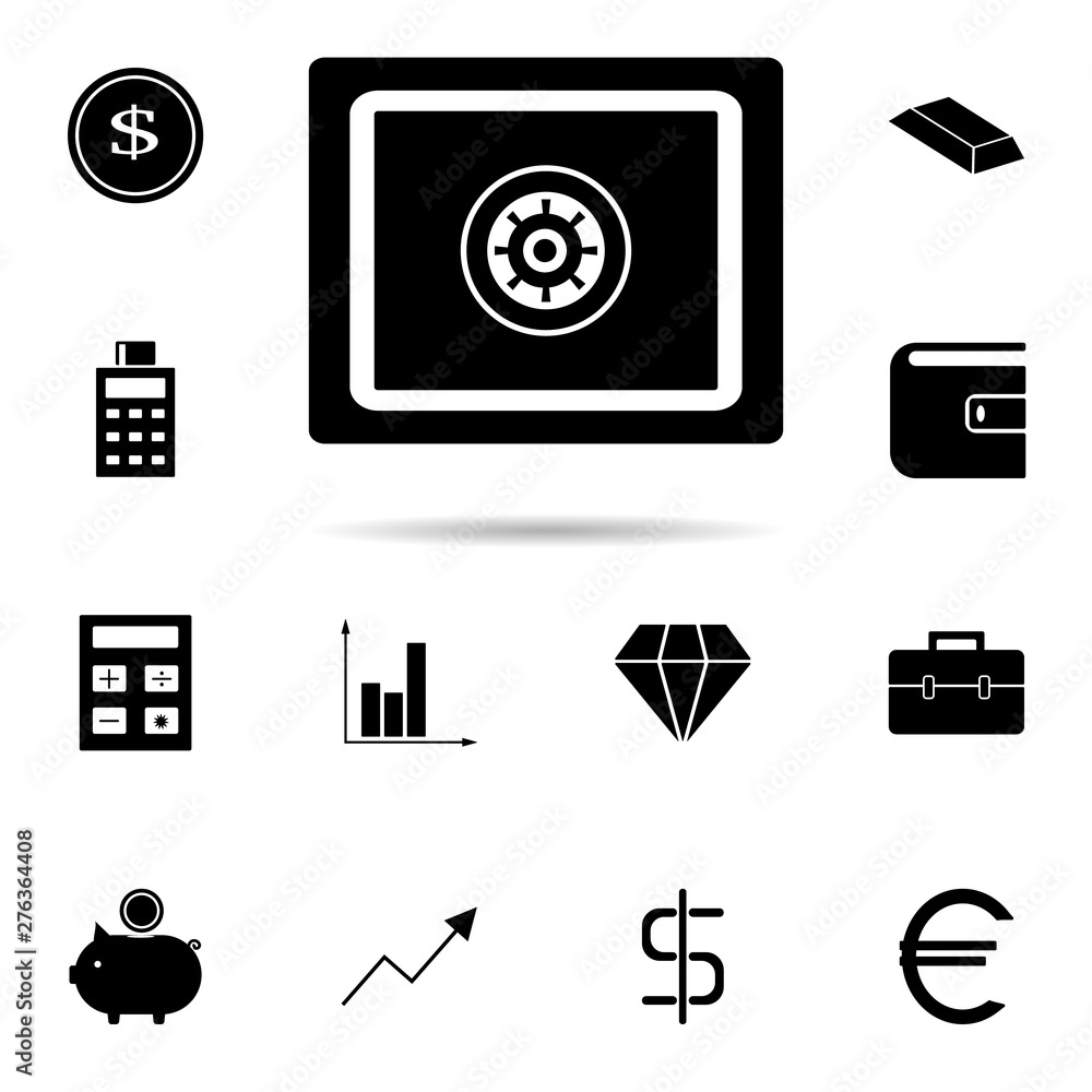 Poster safe icon. universal set of banking for website design and development, app development