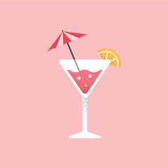 Refreshing fruit juice. Cocktail.