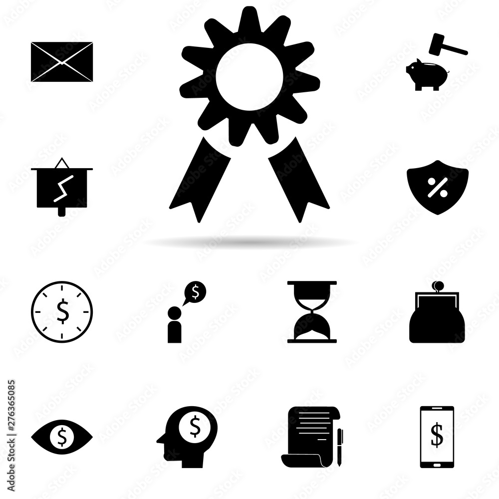 Poster medal icon. universal set of banking for website design and development, app development